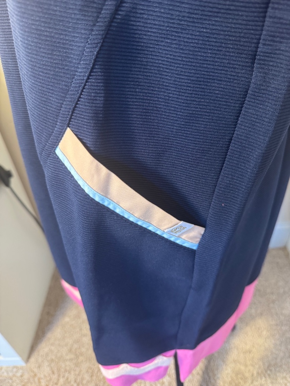 Simply Southern Sleeveless Navy Blue Zip-Up Golf, Tennis, Pickle Ball Dress NWT - Picture 6 of 9